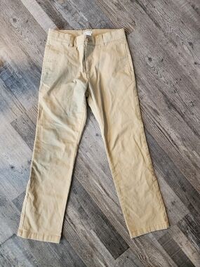 Boy's Amazon Essentials Khaki Straight-Leg Chino Pants - Light Tan